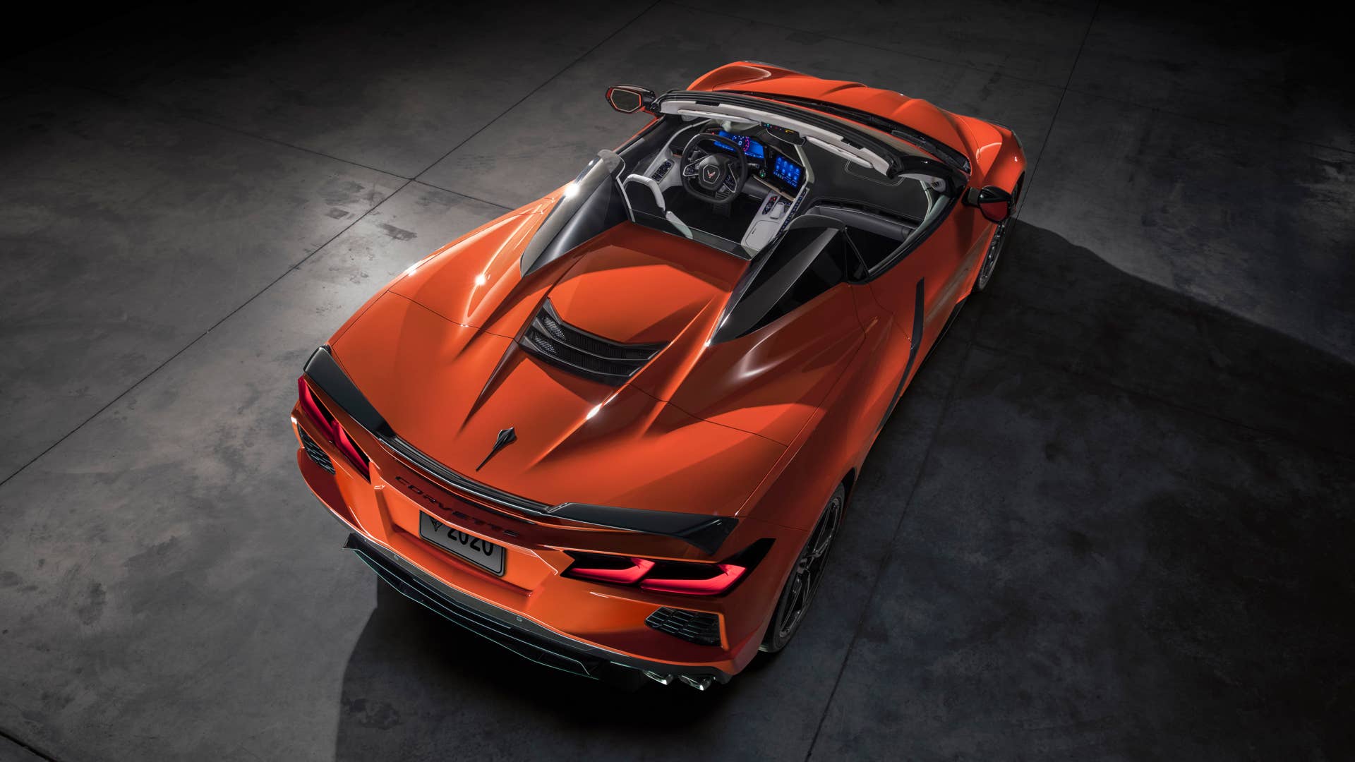 2020 Chevrolet Corvette Stingray Convertible in orange