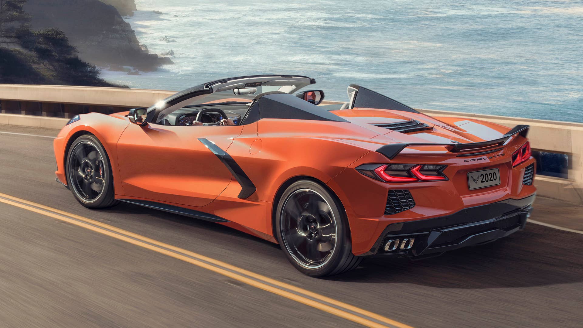 2020 Chevrolet Corvette Stingray Convertible in orange