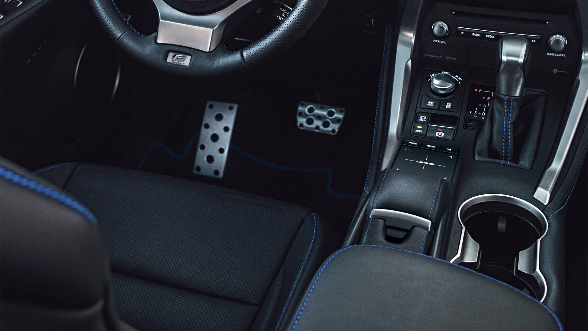 Lexus combines its Black Line Special Edition features with a new Grecian Blue color on the NX 300h F Sport, and a pair of Zero Halliburton travel cases.