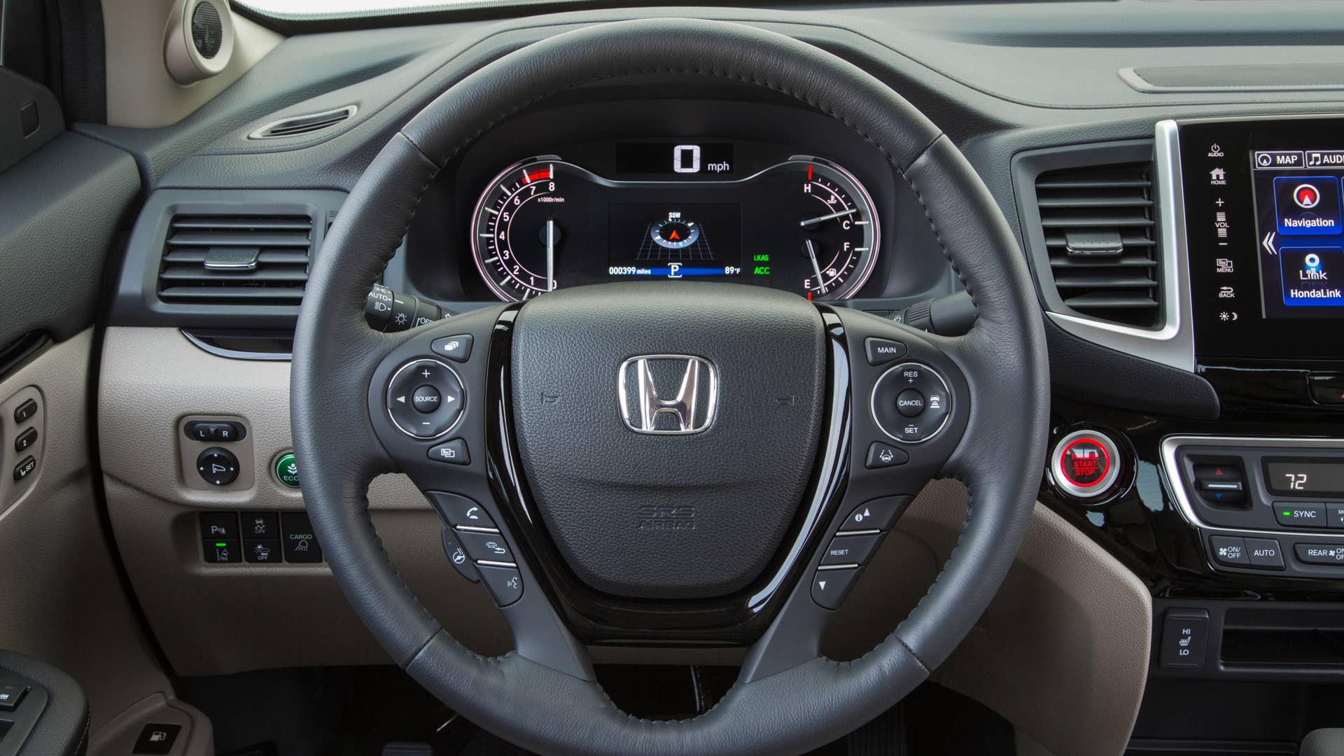 2018 Honda Ridgeline RTL-E in Deep Scarlet Pearl