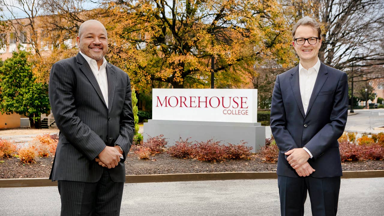 Dr. David A. Thomas (Morehouse President) + Kjell Gruner (PCNA President & CEO)