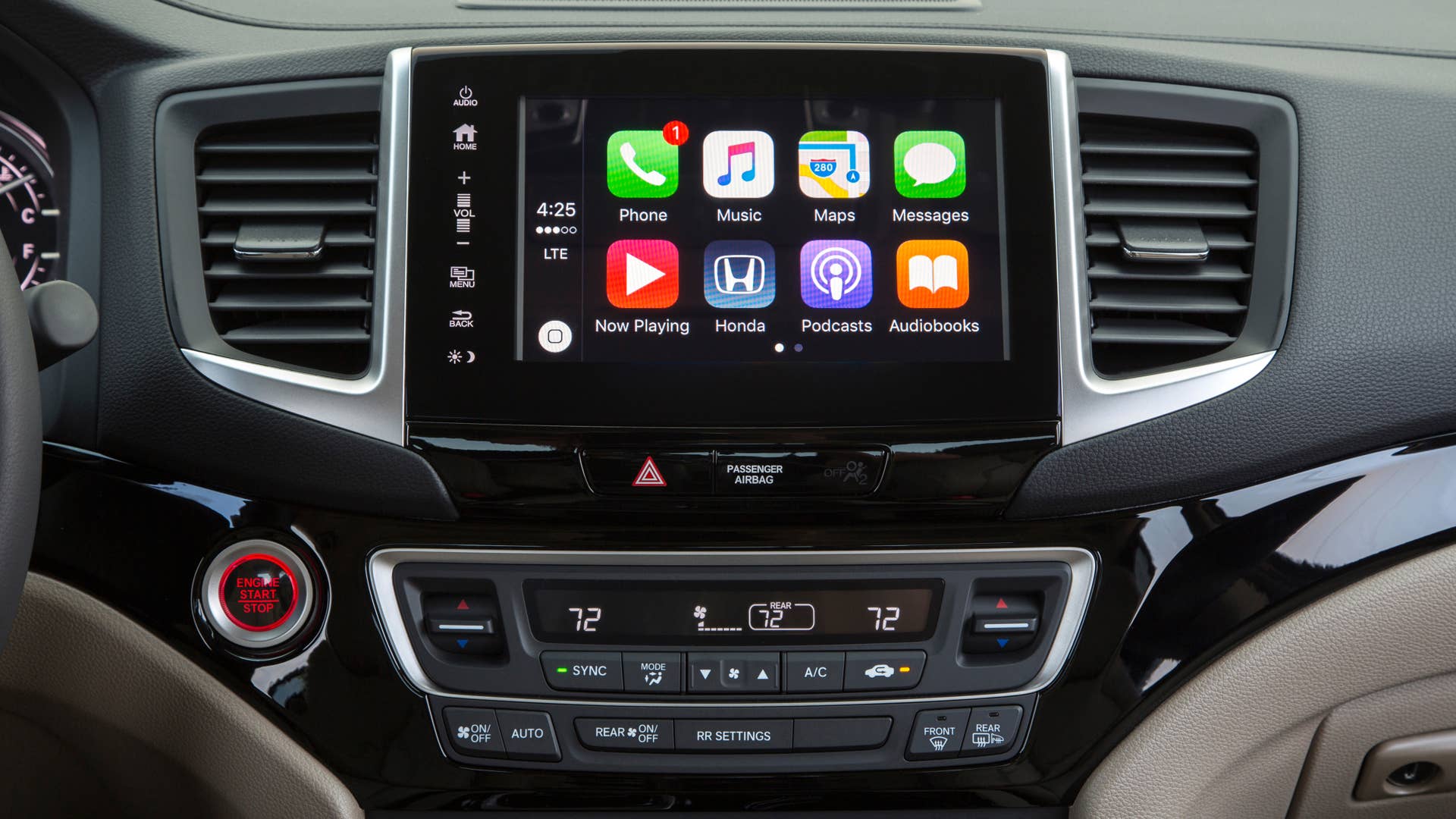 2018 Honda Ridgeline RTL-E in Deep Scarlet Pearl