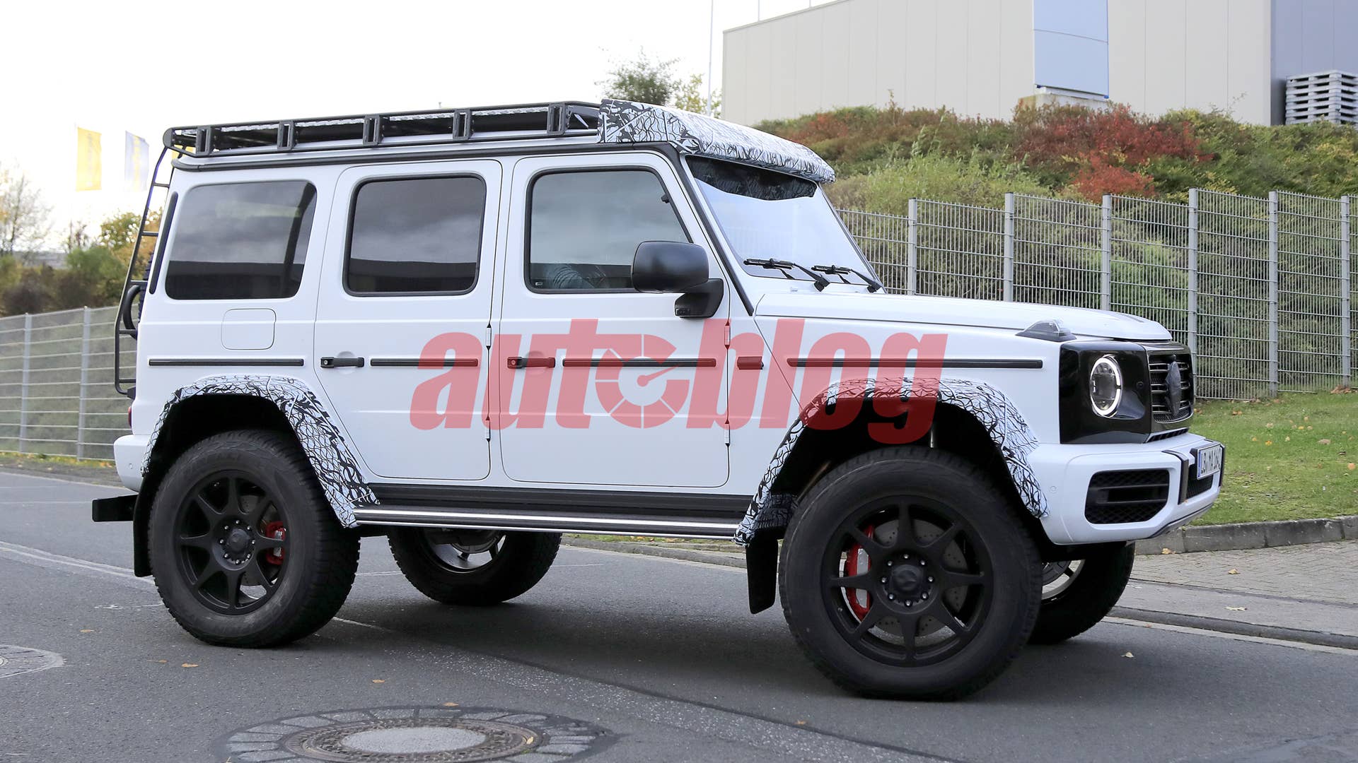 Spy shot of secretly tested future car