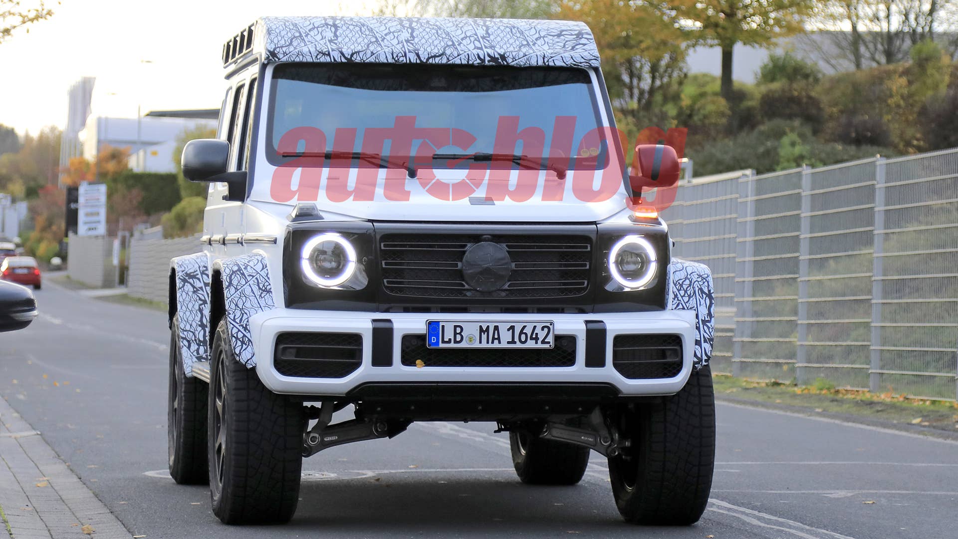 Spy shot of secretly tested future car