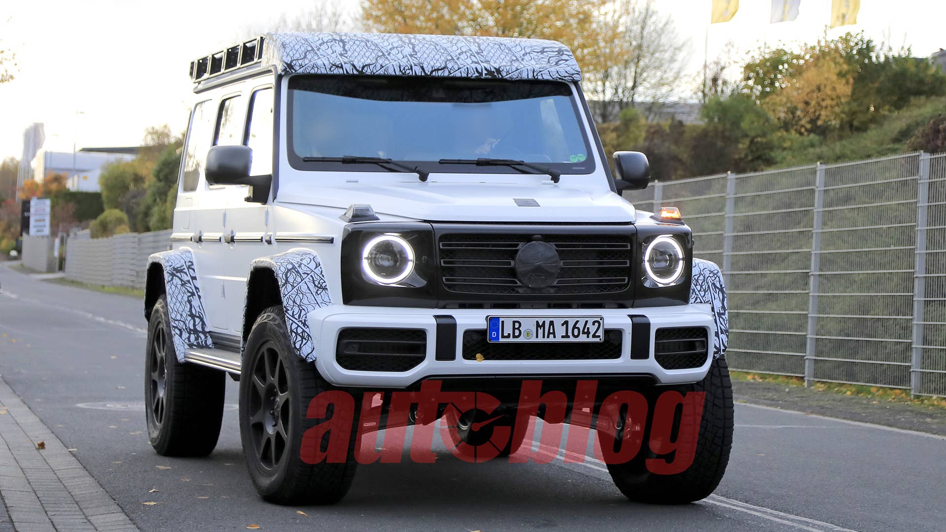 Spy shot of secretly tested future car
