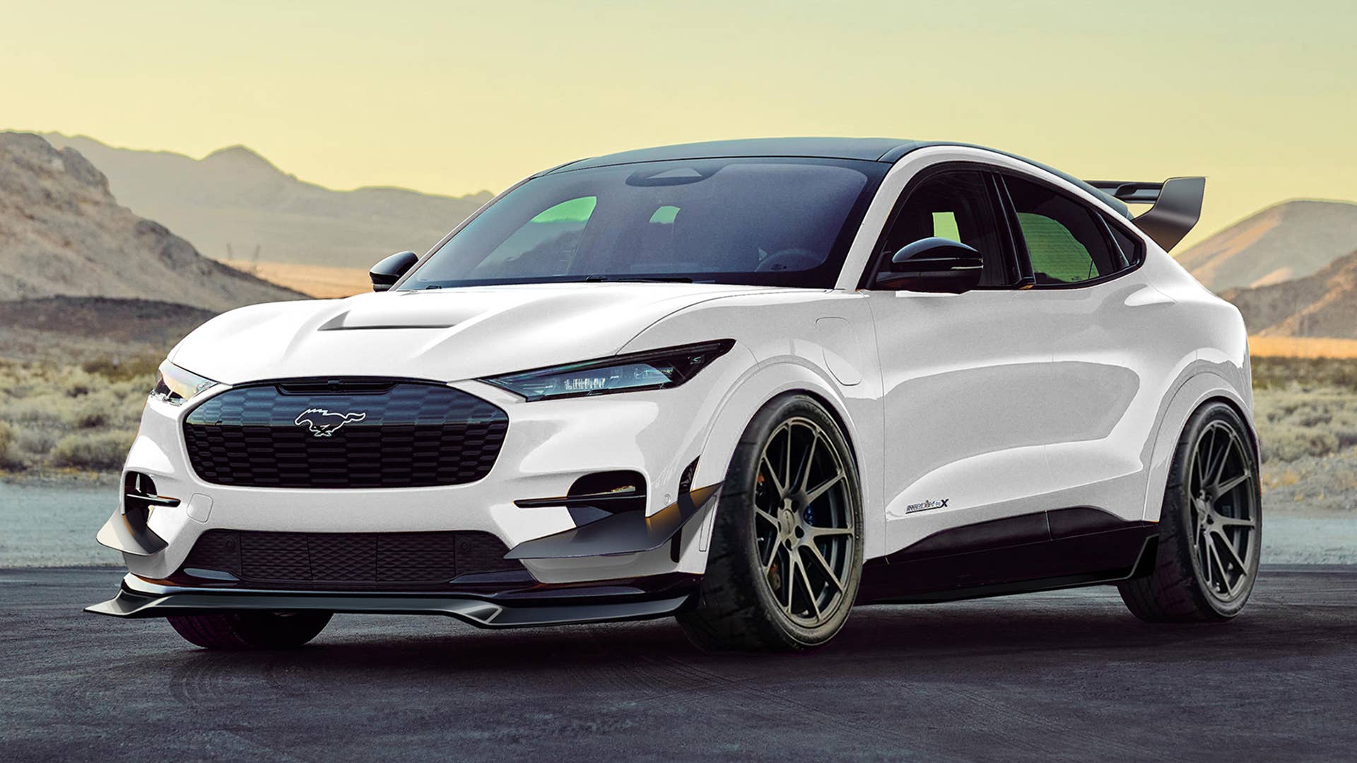 Computer-Generated Image Shown. This vehicle has been modified by an independent vehicle modifier, and display of the vehicle is not intended to, nor does it constitute an endorsement of, the vehicle modifier, vehicle modifications or use of the vehicle by Ford Motor Company. Modifications to this vehicle may not be street legal or certified under Federal Motor Vehicle Safety Standards (FMVSS) and regulations or emissions regulations of the U.S. EPA or California. Vehicles that are neither street legal nor certified under FMVSS and safety and emission regulations are neither intended nor certified for use on public roads.
