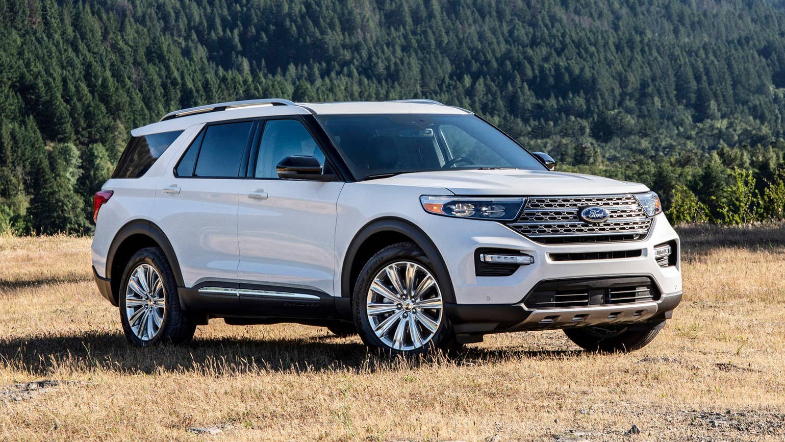 2020 Ford Explorer in white