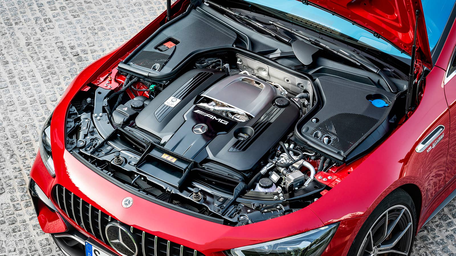 2022 Mercedes-AMG GT 63 S E PERFORMANCE (4MATIC+) (Kraftstoffverbrauch gewichtet, kombiniert (WLTP): 8,6 l/100 km; CO2-Emissionen gewichtet, kombiniert: 196 g/km; Stromverbrauch gewichtet: 10,3 kWh/100 km)Mercedes-AMG GT 63 S E Performance