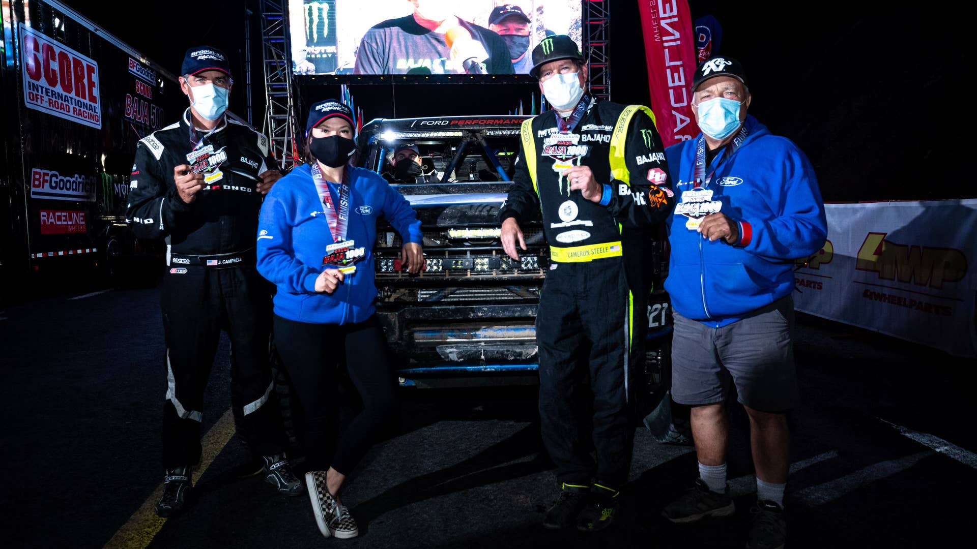 The Bronco R Race Prototype, piloted by Cameron Steele, Shelby Hall and a team of veteran Ford off-road racers, finished the 53rd SCORE-International Baja 1000 in Class 2 in just over 32 hours. The race adds to Bronco’s storied history at Baja dating back to 1967.