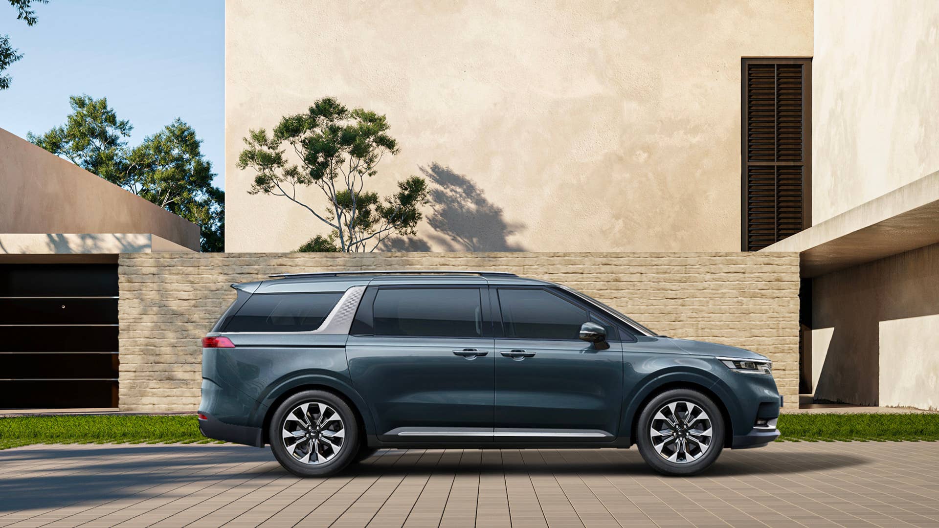 The Korean-market Kia Carnival, our Sedona, gets released online. It's grown longer by 1.5 inches and can set up to 11 people depending on market. Tech features include dual 12.3-inch screens and the ability for the driver to check on rear passengers via camera.