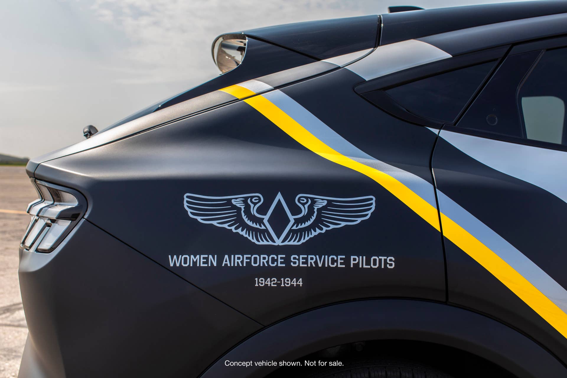 In honor of the humble sacrifices of the Women Airforce Service Pilots, Ford today is announcing a one-of-one custom 2021 Mustang Mach-E inspired by the volunteer female pilots and the planes they piloted during World War II. It will be auctioned at the 2021 Experimental Aircraft Association (EAA) AirVenture air show on Thursday in Oshkosh, Wisconsin.