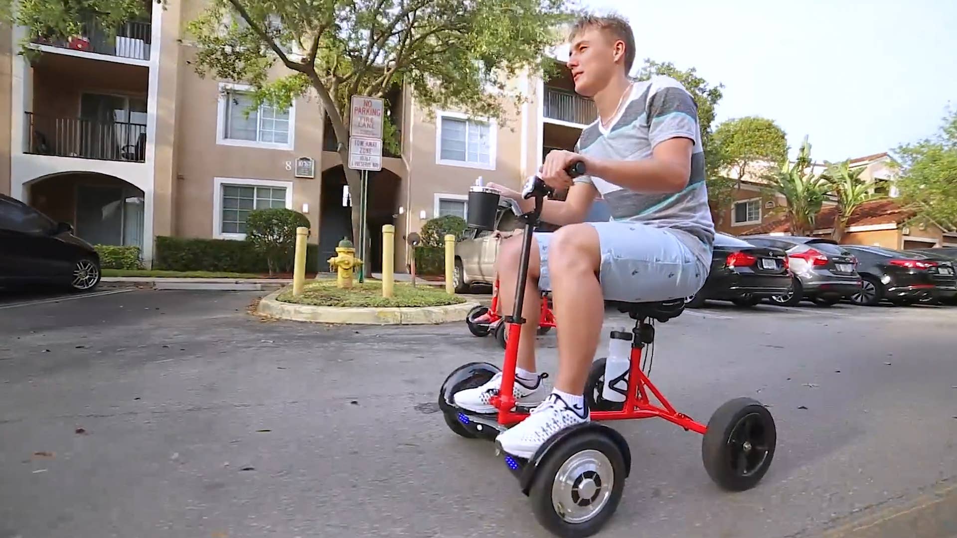 HoverBike is an attachment that transforms your two-wheeled Hoverboard into a 4-wheeled scooter. Once attached, applying pressure to the hoverboard sensors will move your “kart” forward. Learn more at kickstarter.com
