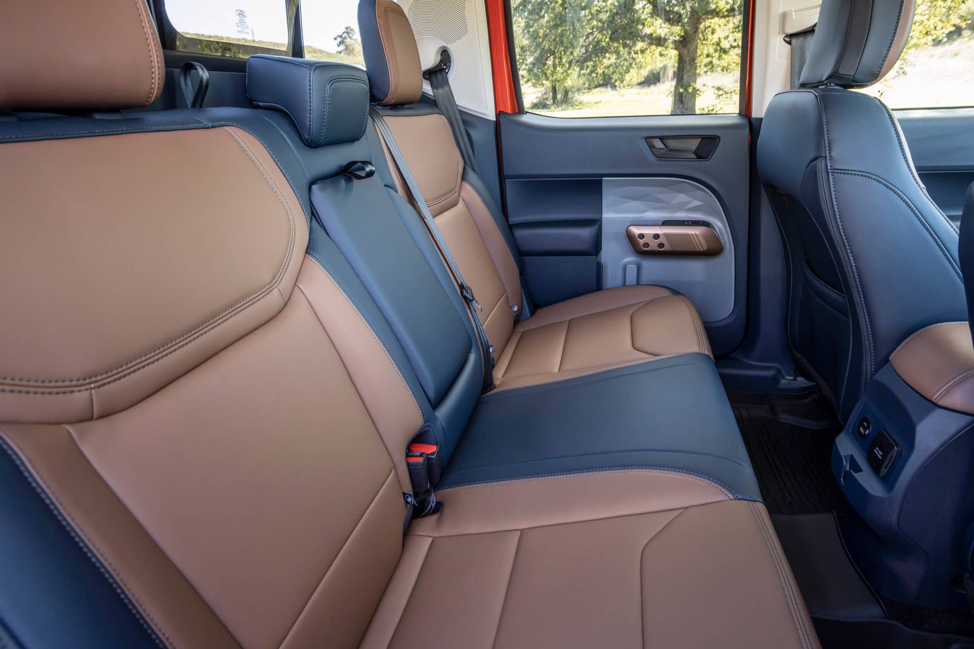 2022 Ford Maverick 2L-EcoBoost AWD Lariat interior. Preproduction vehicle with optional equipment shown. Available fall 2021.