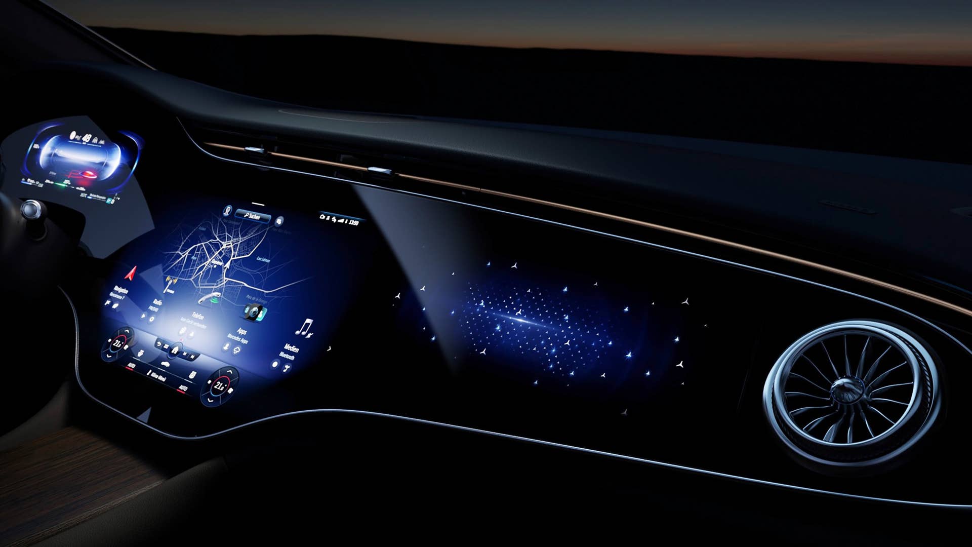 Mercedes-EQ, EQS, Interieur, Designskizze // Mercedes-EQ, EQS, Interior, design sketch
