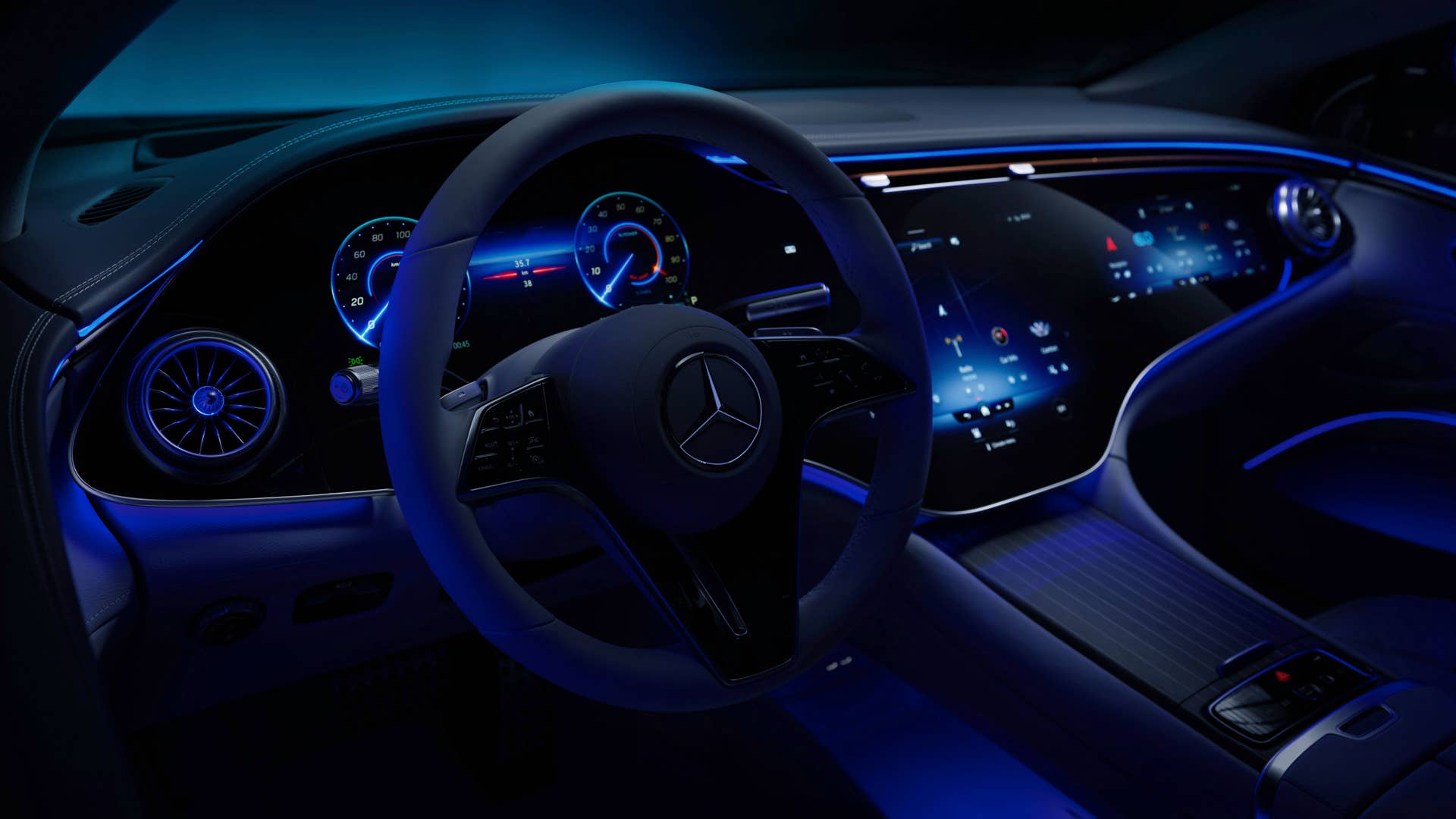 Mercedes-EQ, EQS, Interieur, MBUX Hyperscreen // Mercedes-EQ, EQS, Interior, MBUX Hyperscreen