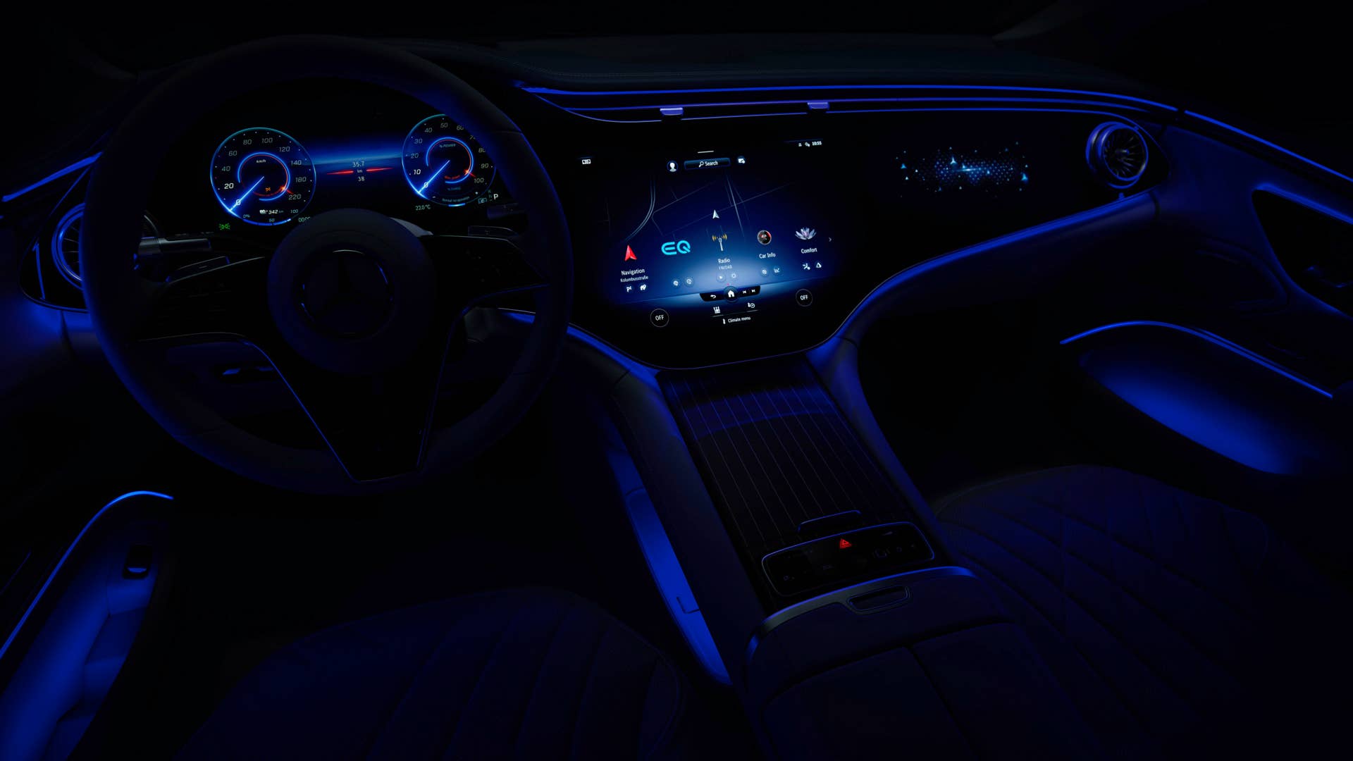 Mercedes-EQ, EQS, Interieur, MBUX Hyperscreen // Mercedes-EQ, EQS, Interior, MBUX Hyperscreen