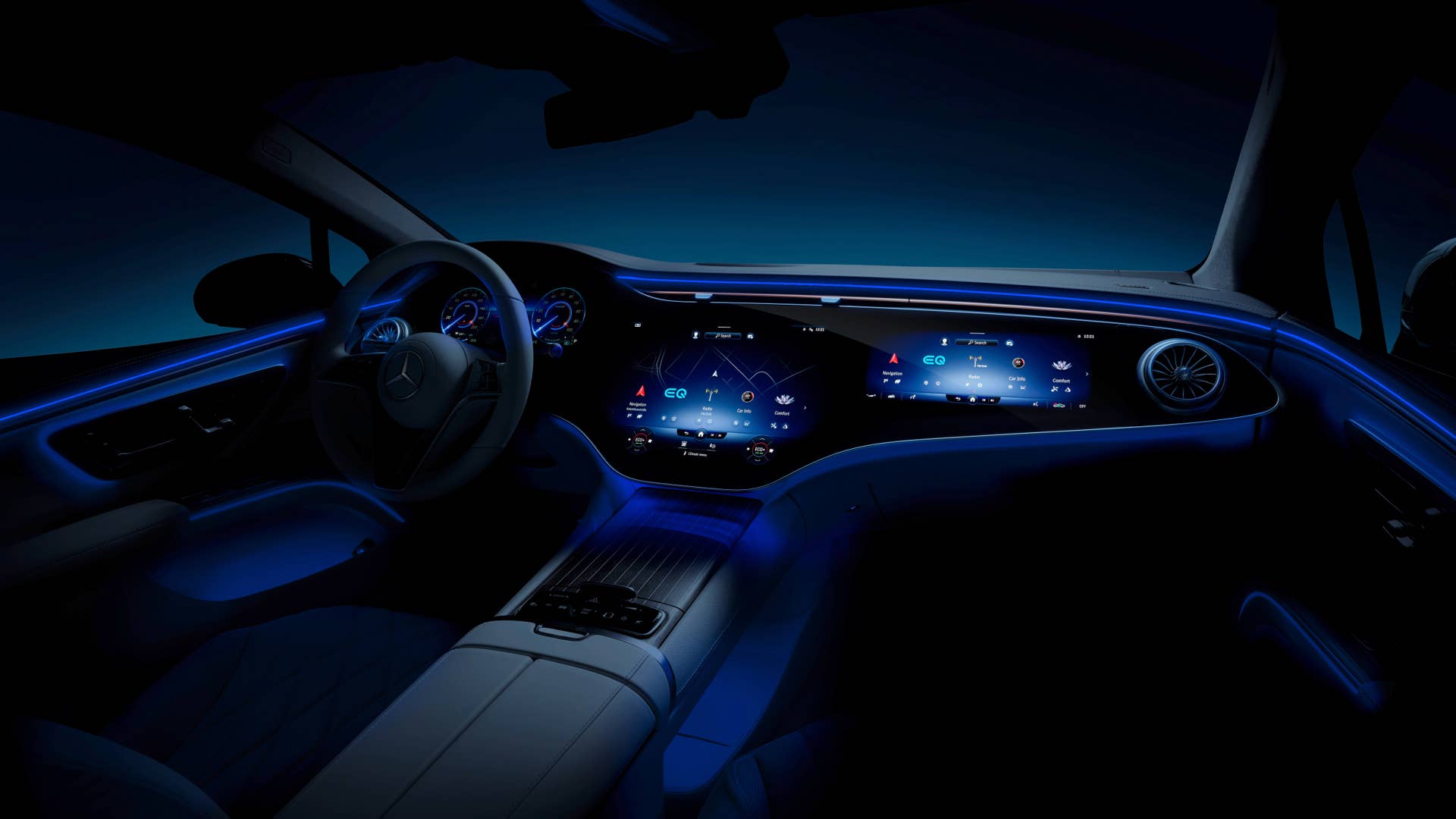 Mercedes-EQ, EQS, Interieur, MBUX Hyperscreen // Mercedes-EQ, EQS, Interior, MBUX Hyperscreen