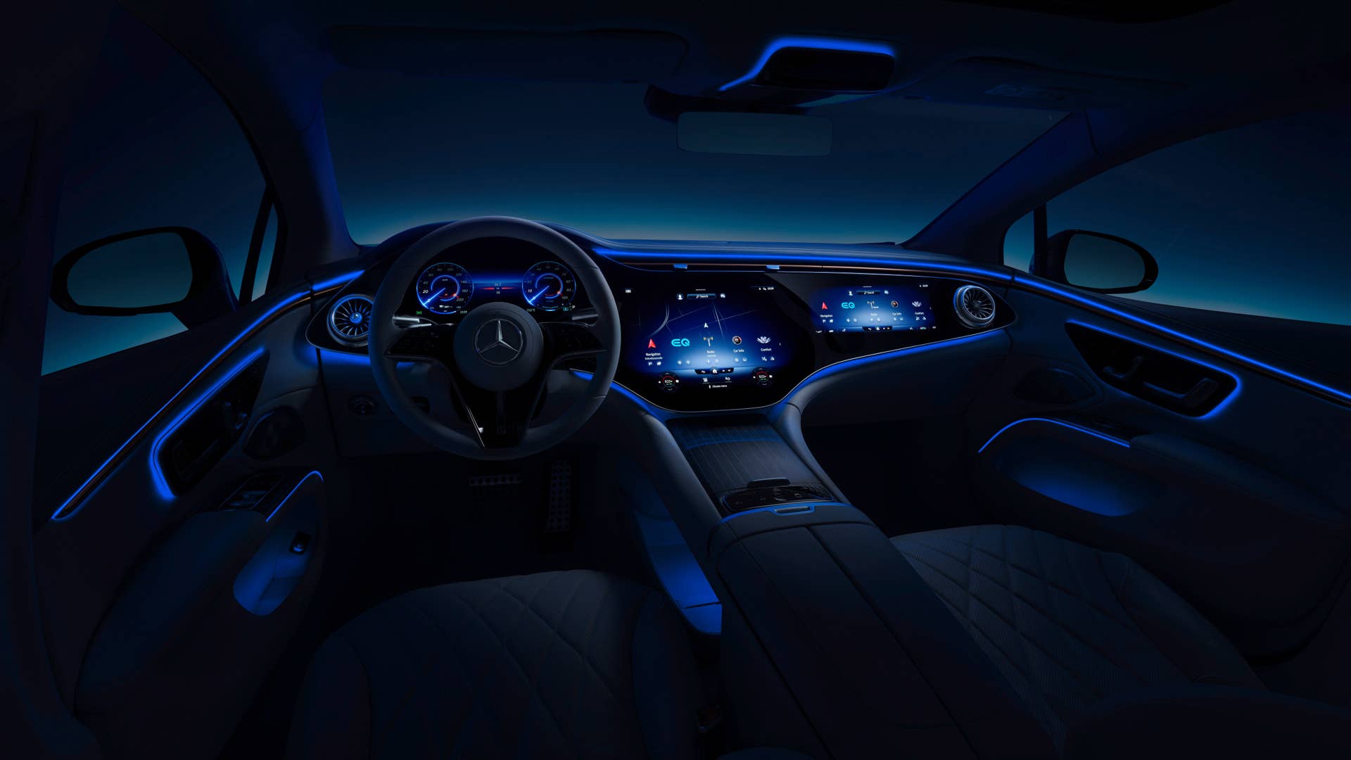 Mercedes-EQ, EQS, Interieur, MBUX Hyperscreen // Mercedes-EQ, EQS, Interior, MBUX Hyperscreen