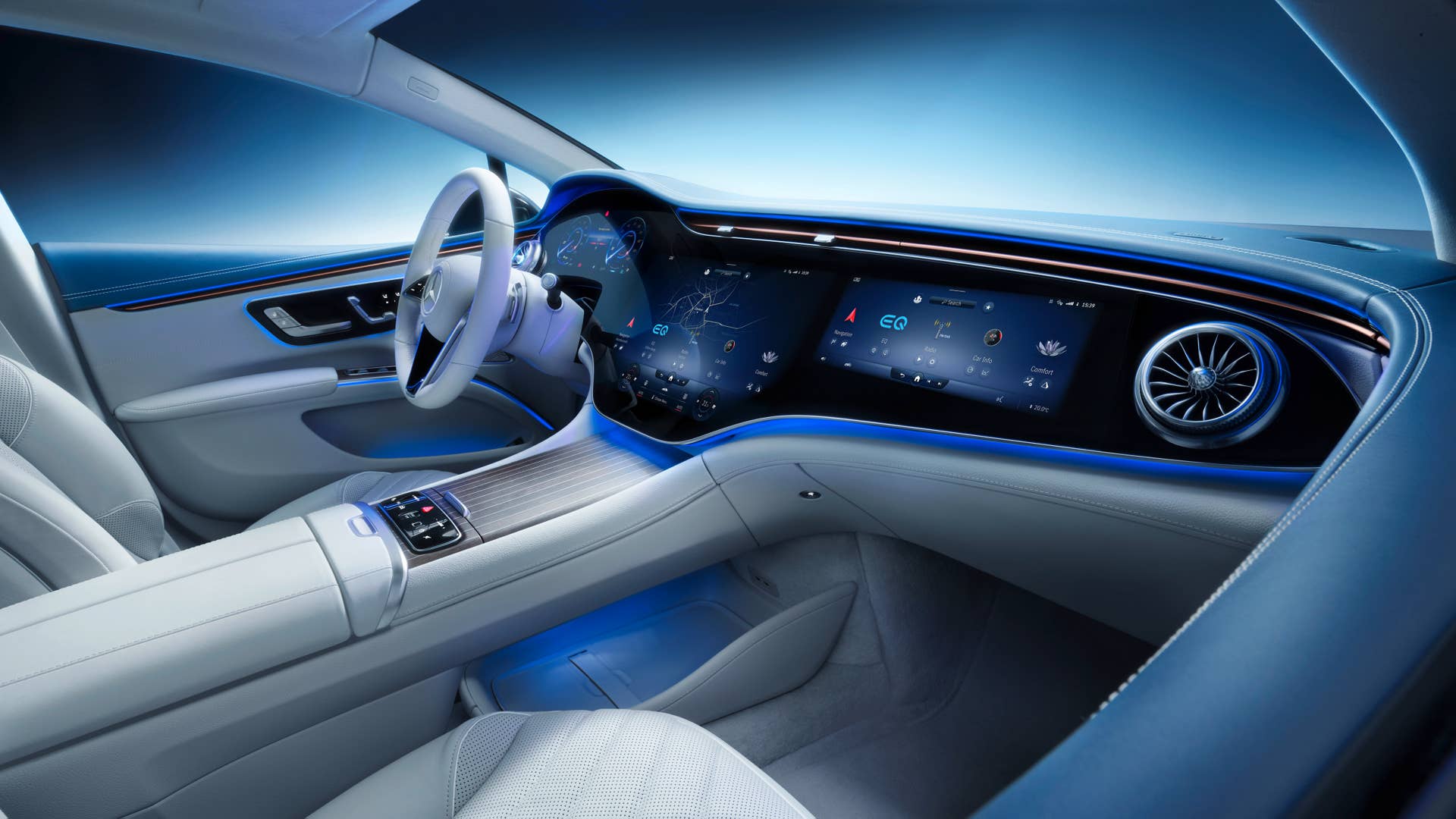 Mercedes-EQ, EQS, Interieur, MBUX Hyperscreen // Mercedes-EQ, EQS, Interior, MBUX Hyperscreen