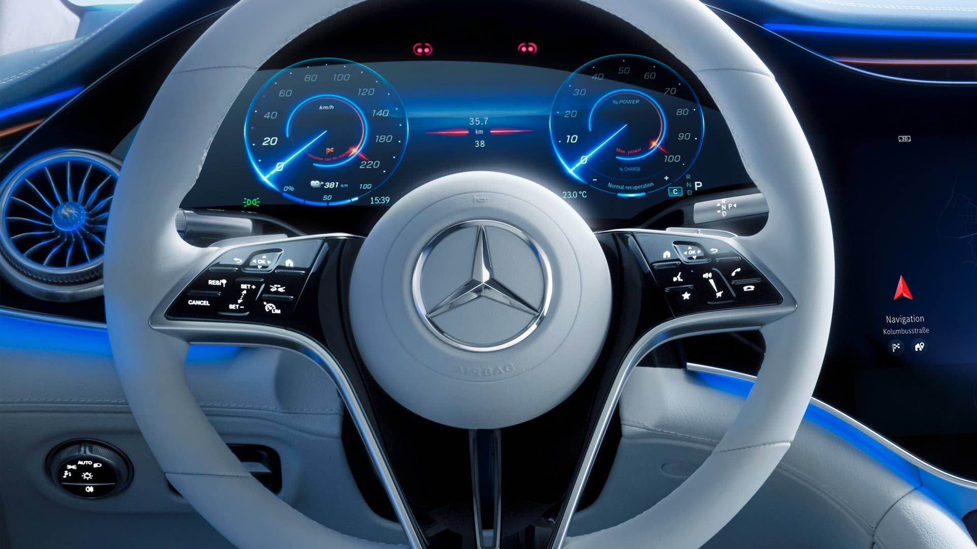 Mercedes-EQ, EQS, Interieur, MBUX Hyperscreen // Mercedes-EQ, EQS, Interior, MBUX Hyperscreen