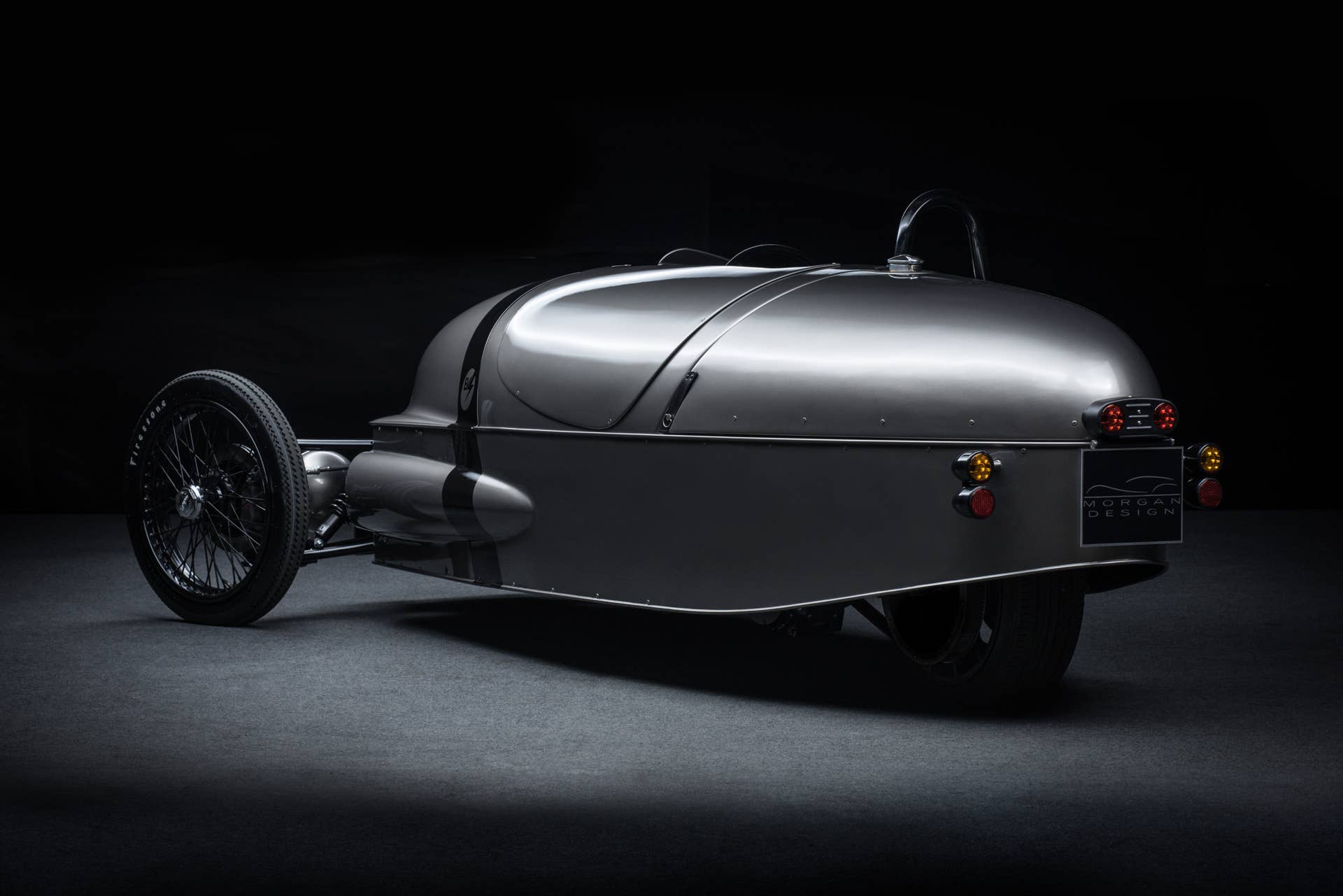 Morgan EV3 rear 3/4 studio
