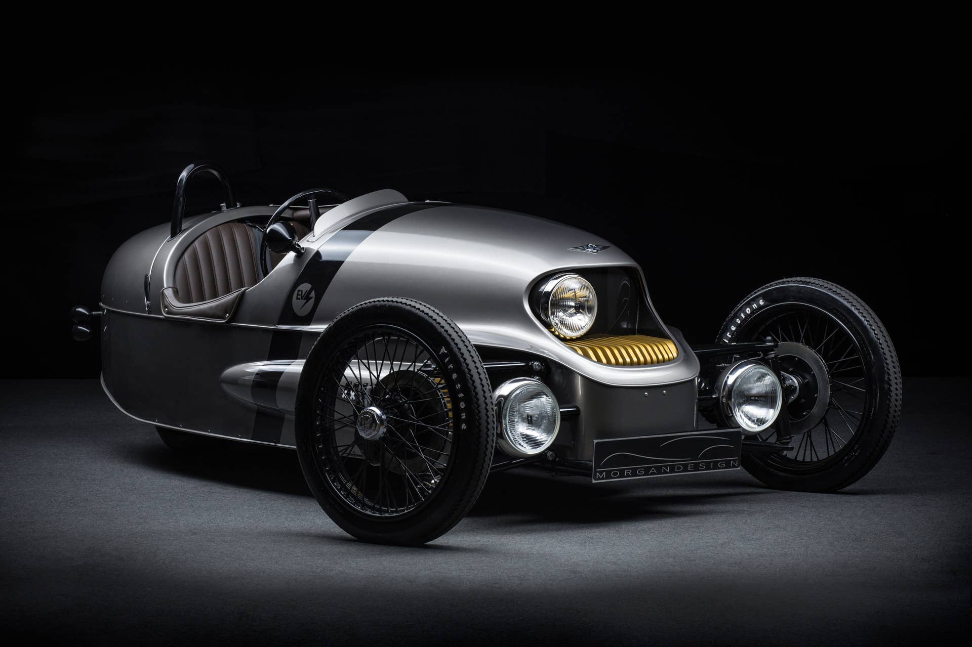 Morgan EV3 front 3/4 studio