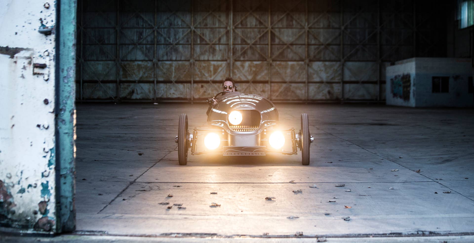 Morgan EV3 front headlights