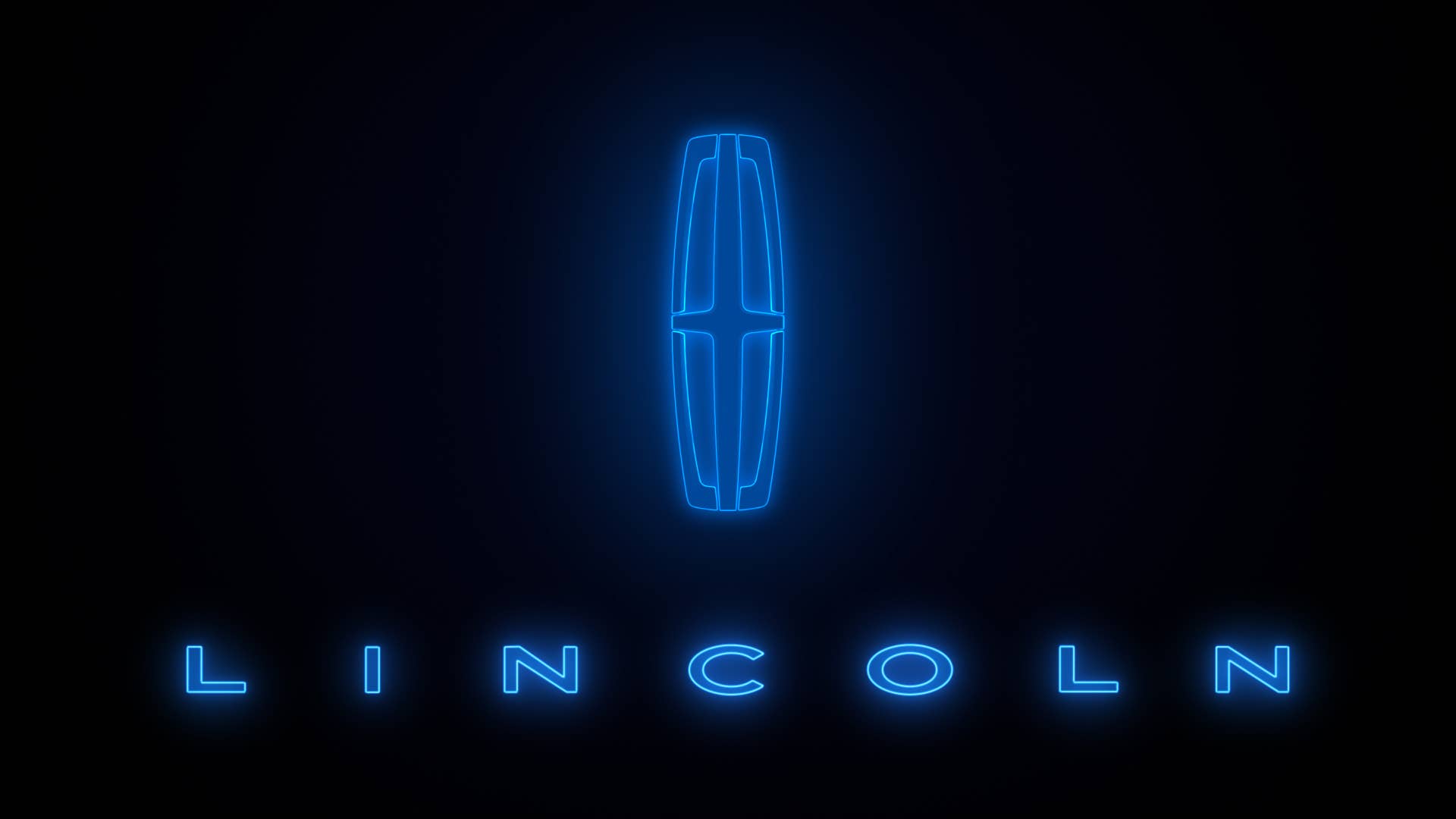 Lincoln logo in blue