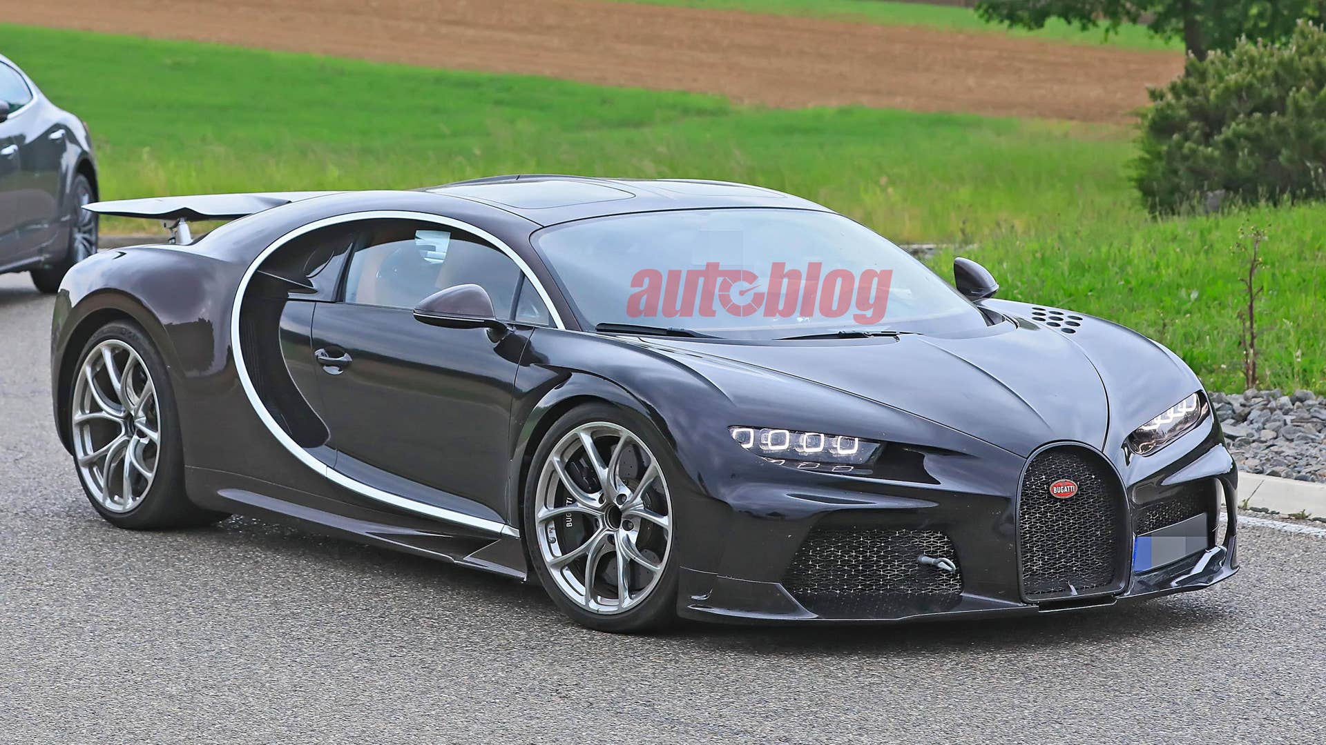 Bugatti Chiron prototype with Super Sport 300+ front end