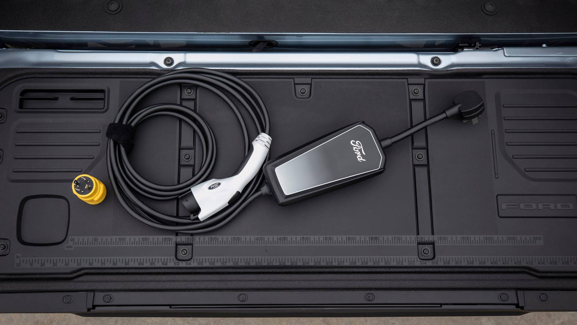 Aftermarket equipment shown. Preproduction Ford F-150 Lightning with optional equipment shown. Available starting spring 2022