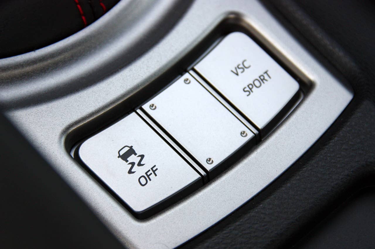 2013 Scion FR-S traction control button