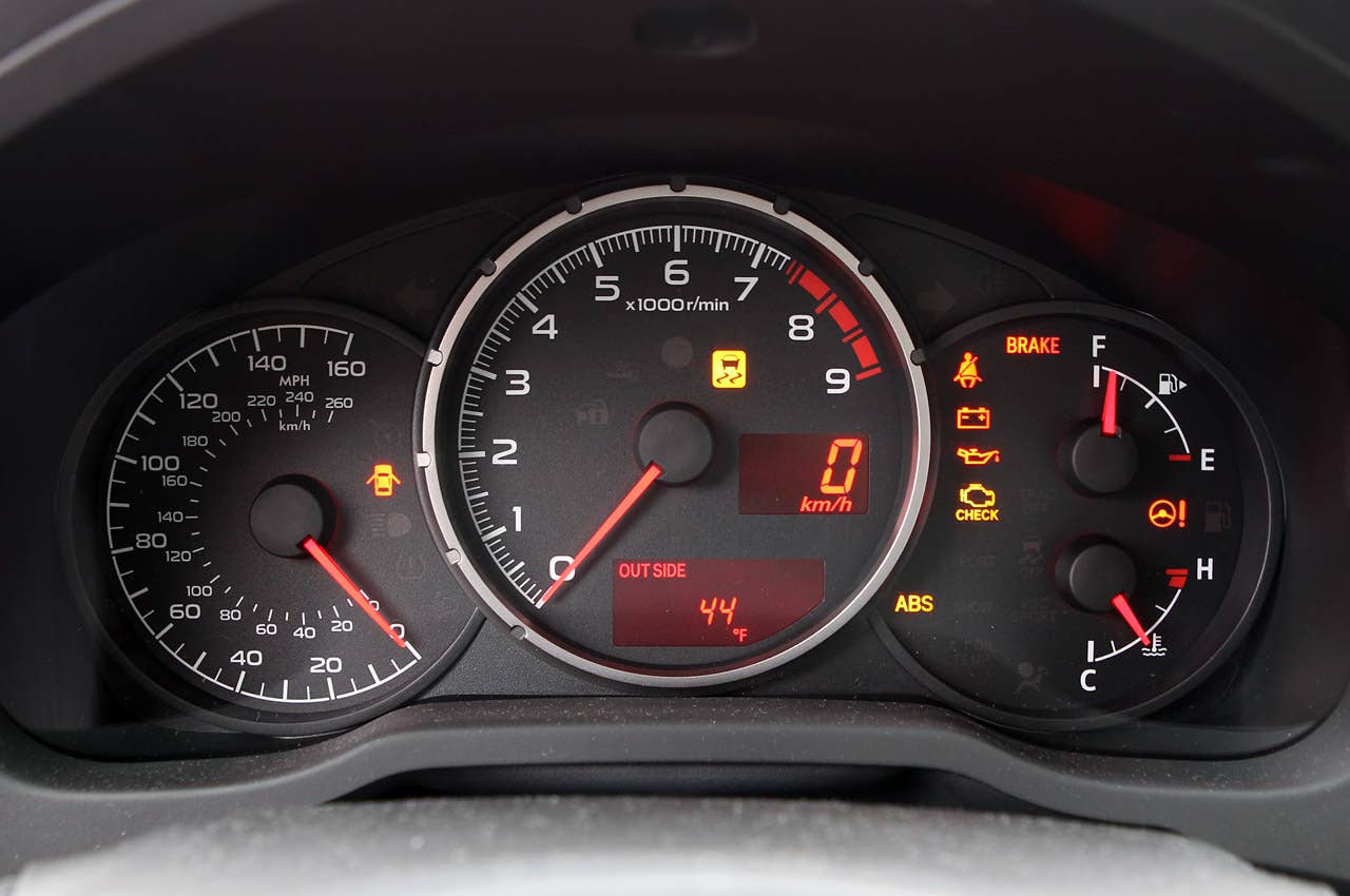 2013 Subaru BRZ gauges