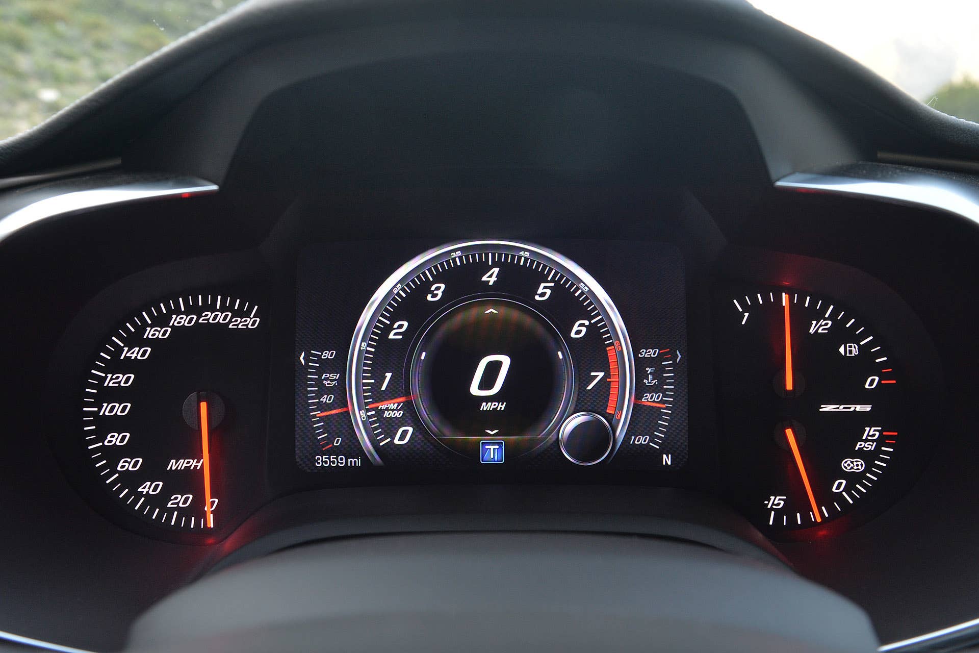 2015 Chevrolet Corvette Z06 gauges