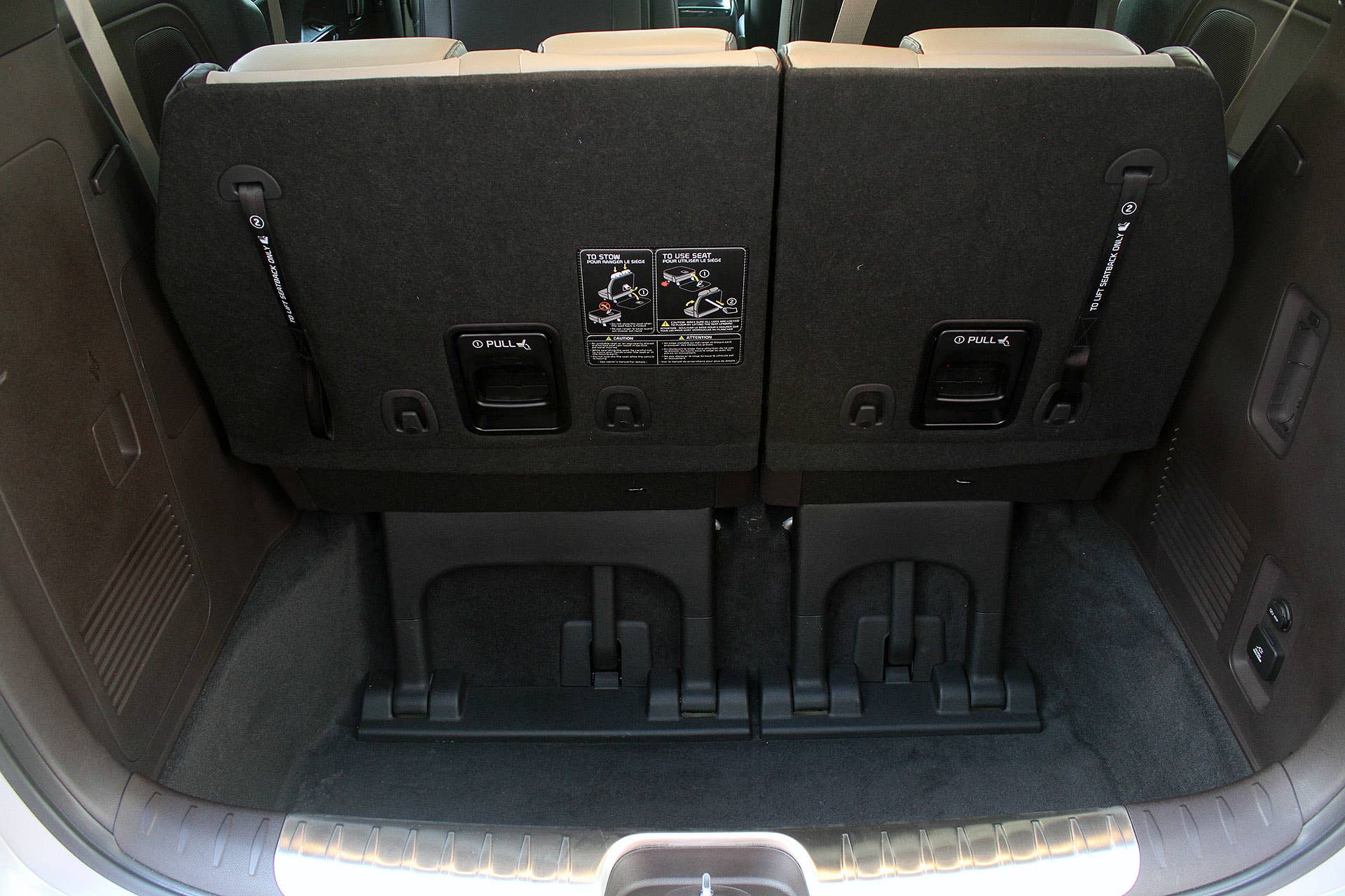 2015 Kia Sedona rear cargo area
