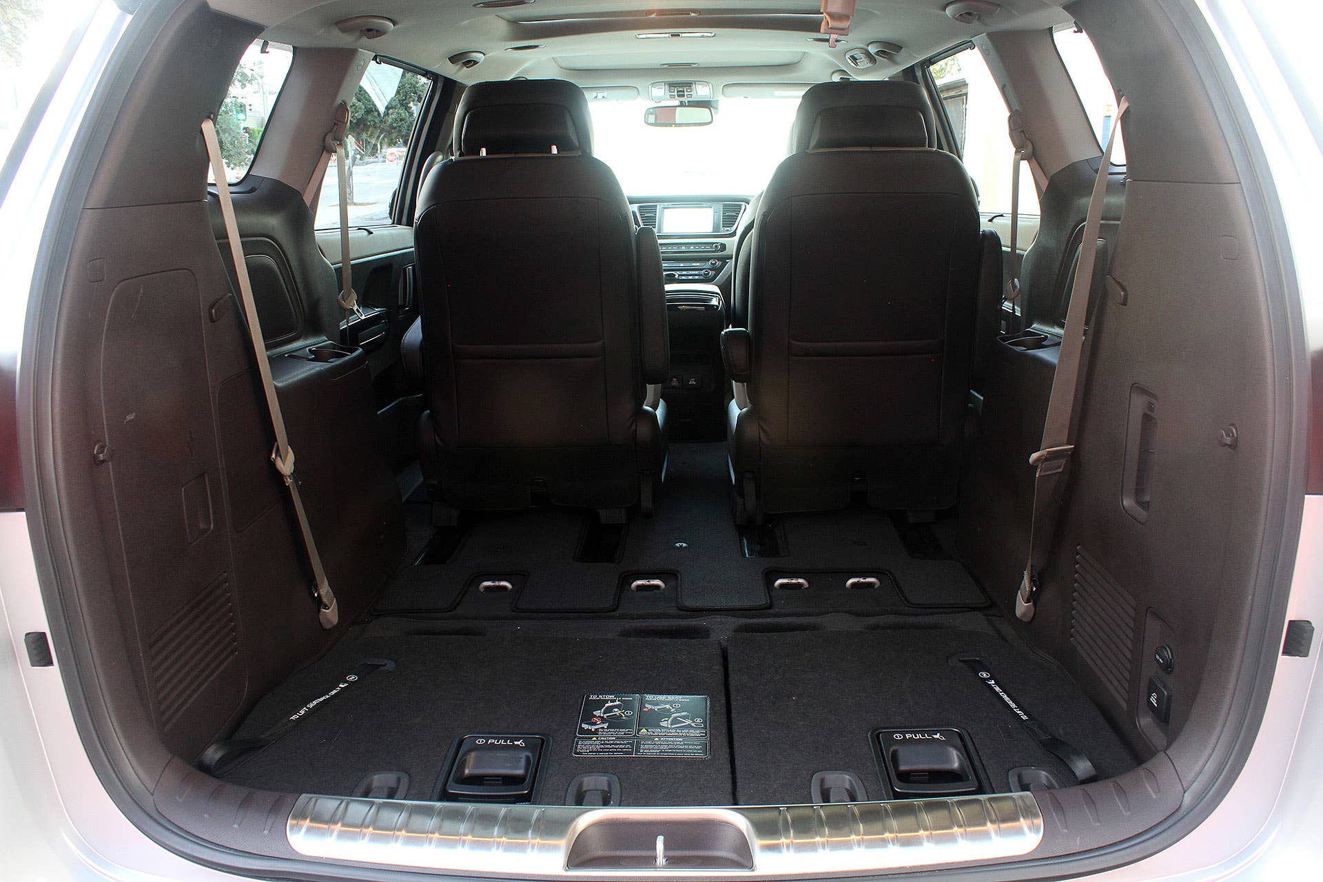 2015 Kia Sedona rear cargo area