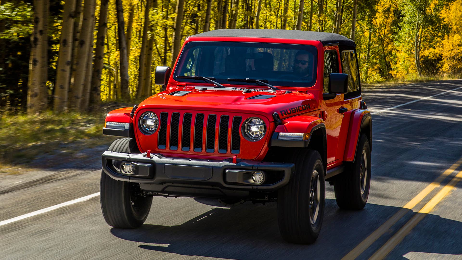 2020 Jeep Wrangler Rubicon in red