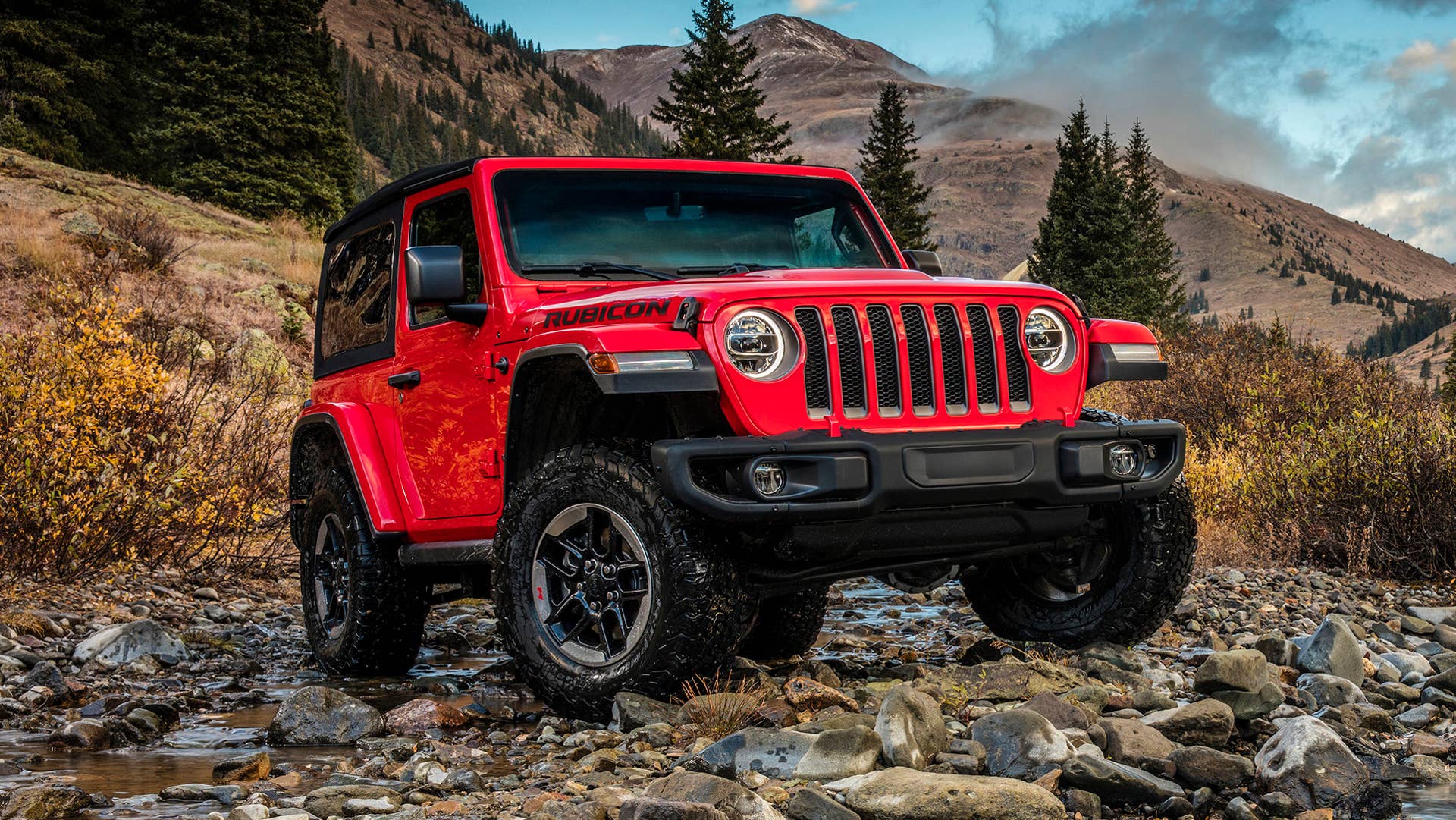 2020 Jeep Wrangler Rubicon in red