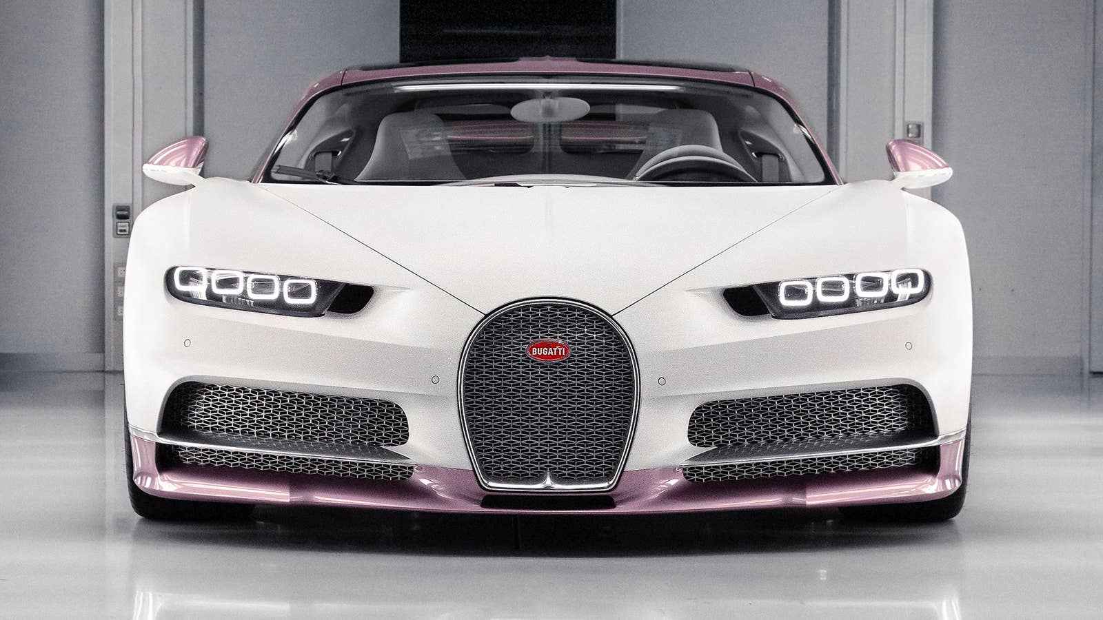 A pink and white Bugatti Chiron Sport is one of the most outrageous ...