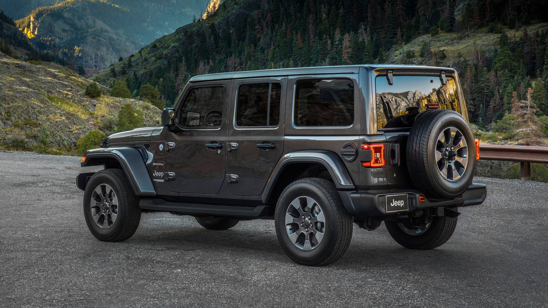 2020 Jeep Wrangler Sahara in gray