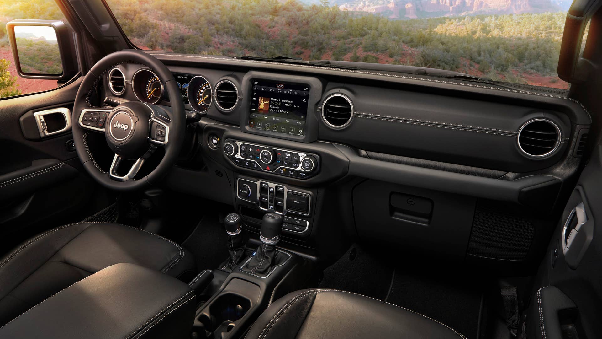2020 Jeep Wrangler Sahara interior