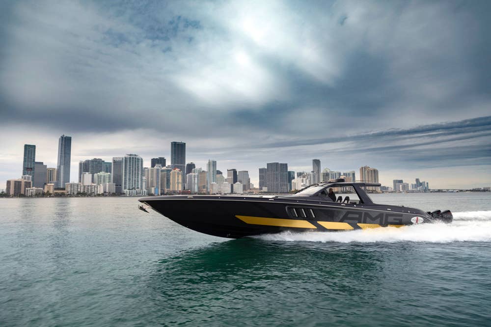 Mercedes-AMG und Cigarette Racing präsentieren das neue Rennboot 59’ Tirranna AMG Edition auf der Miami Boat Show 2020 // Mercedes-AMG and Cigarette Racing present the all-new 59’ Tirranna AMG Edition at the 2020 Miami Boat Show