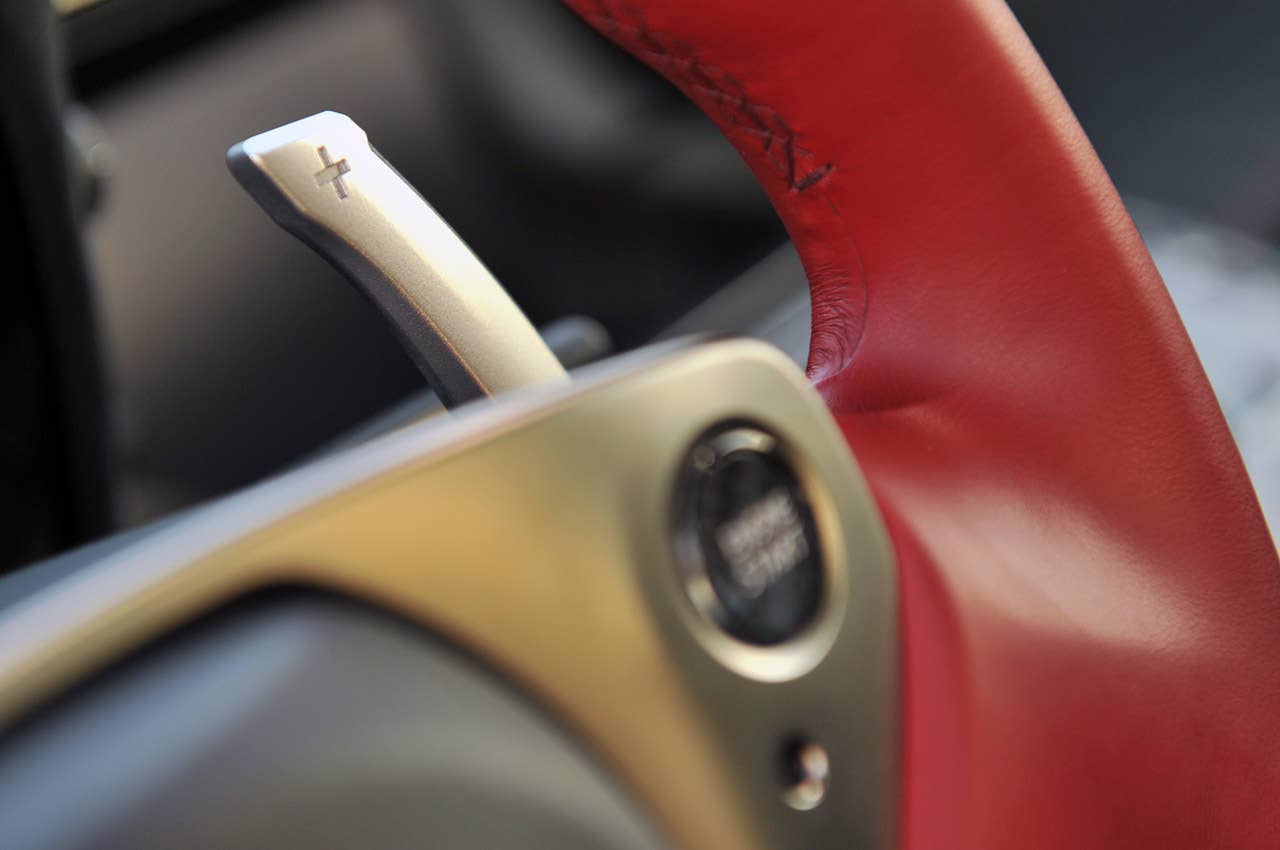 2012 Lexus LFA paddle shifter
