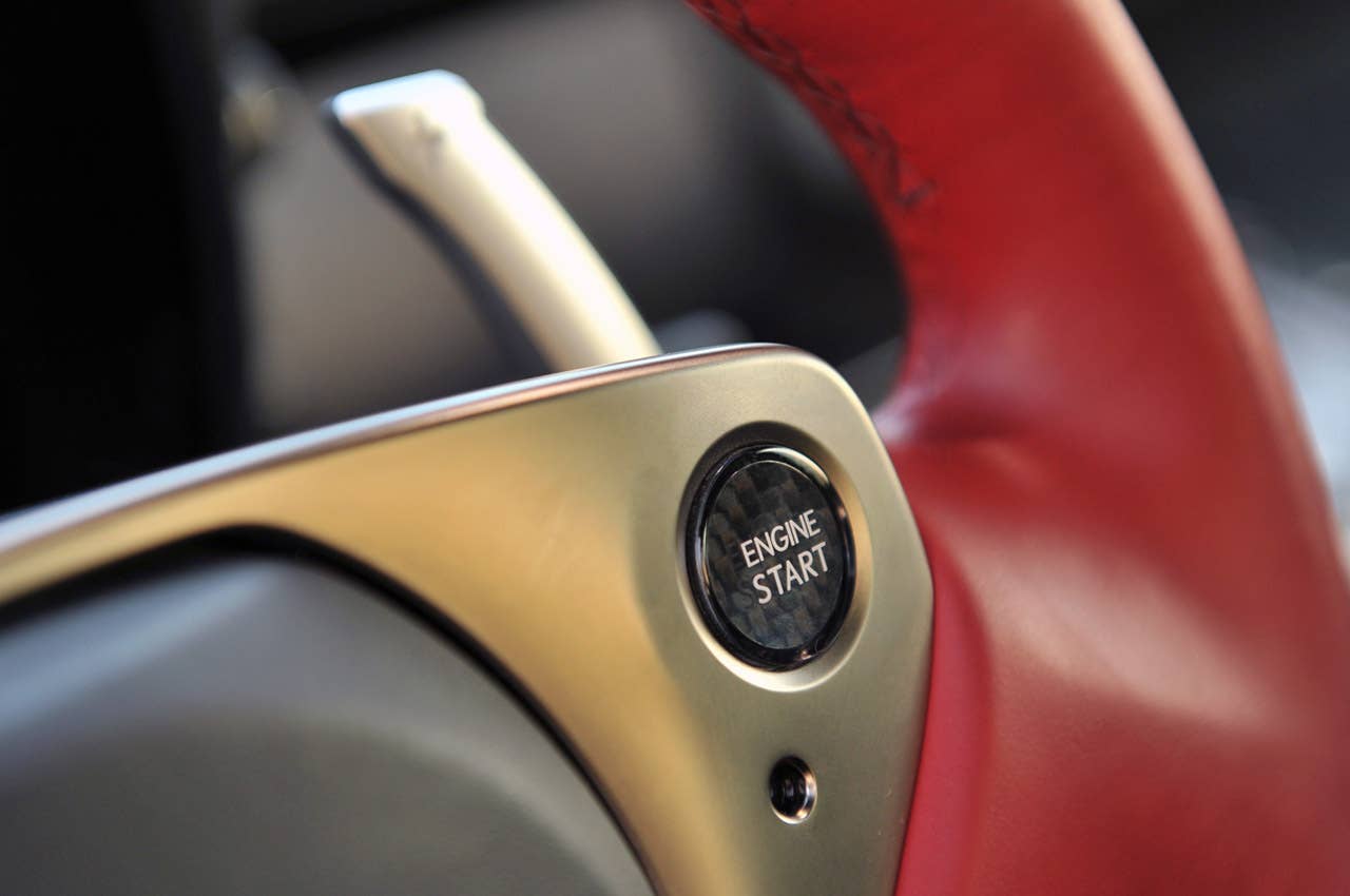 2012 Lexus LFA engine start button