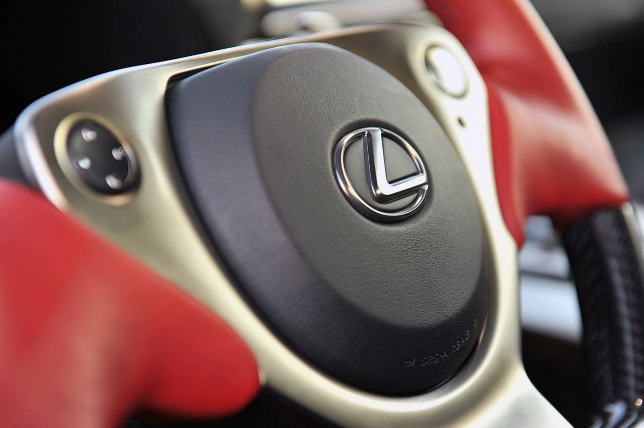 2012 Lexus LFA steering wheel