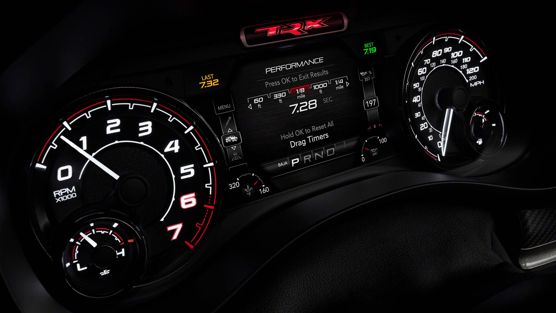 2021 Ram 1500 TRX performance timer