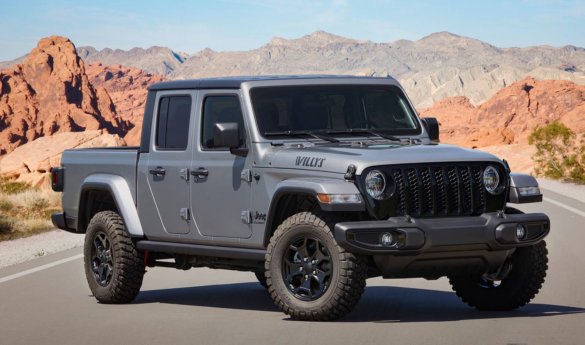 2021 Jeep® Gladiator Willys front 3/4