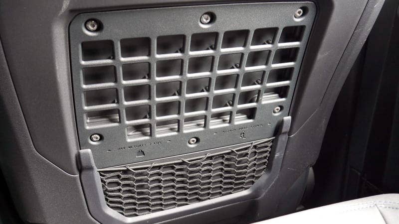 2021 Ford Bronco Interior MOLLE strap connectors