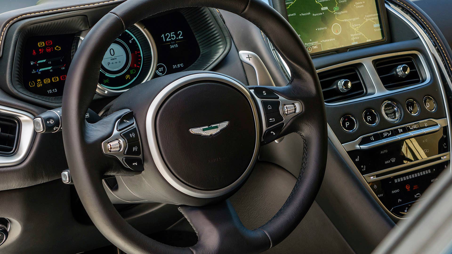 2017 Aston Martin DB11 steering wheel