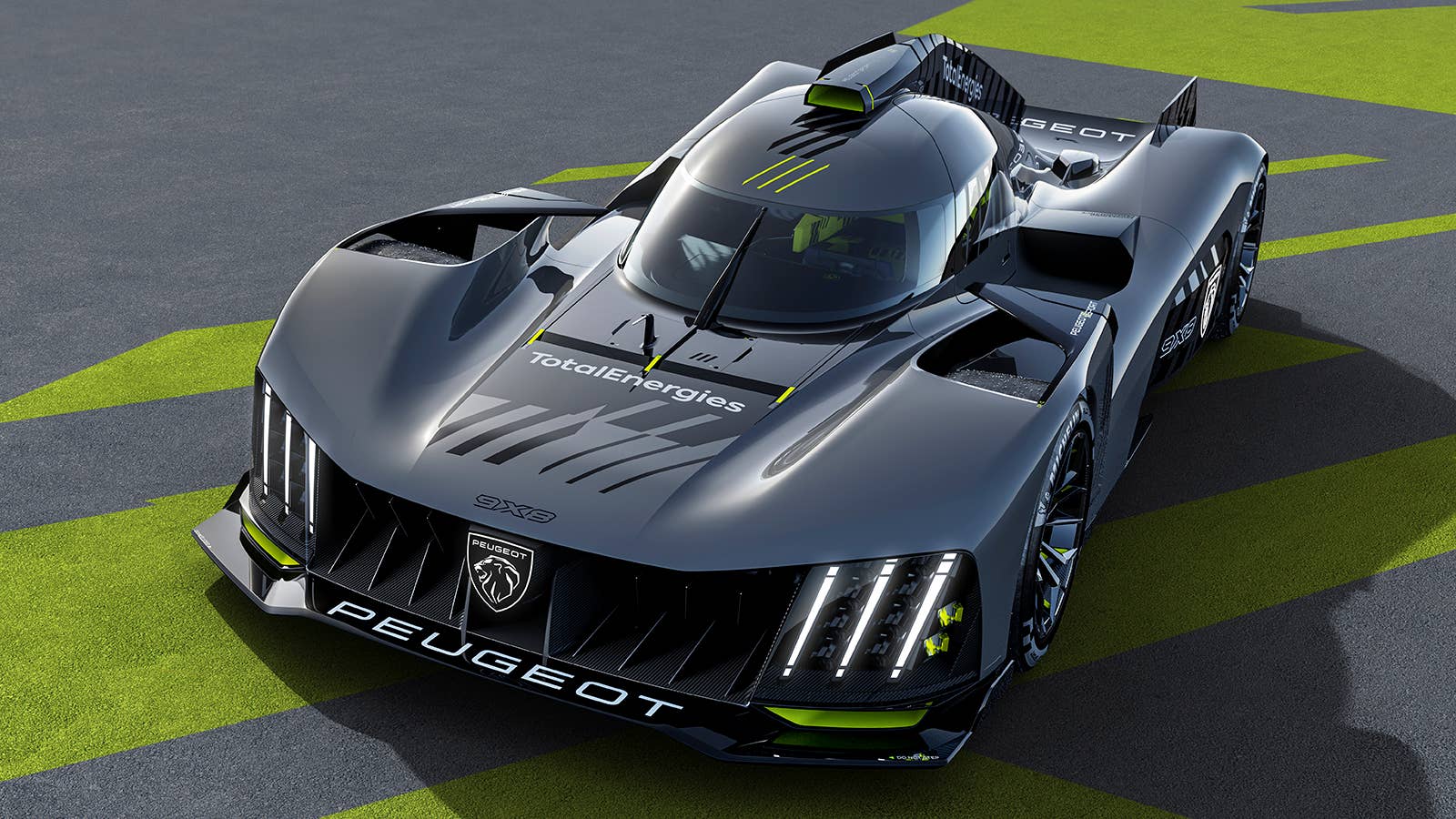 Peugeot 9X8 LMH race car