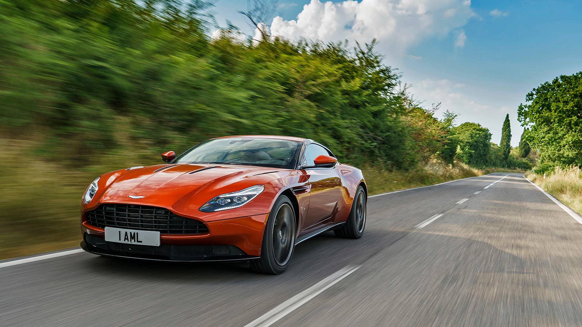2017 Aston Martin DB11 driving